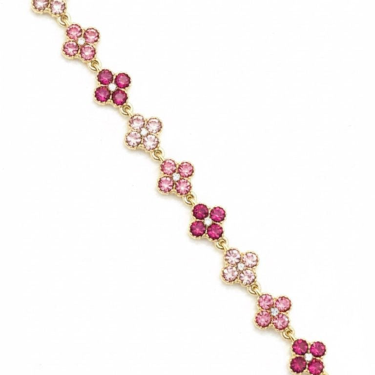Pink Clover Bracelet