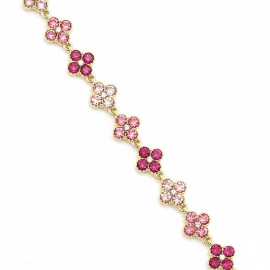 Pink Clover Bracelet
