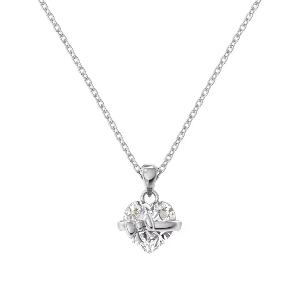 Heart Bow Necklace
