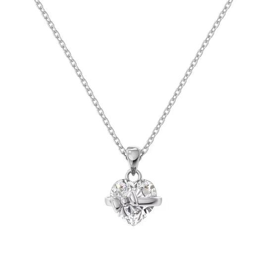 Heart Bow Necklace