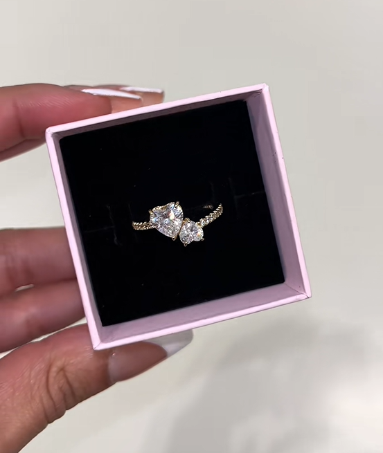 Double Heart Ring